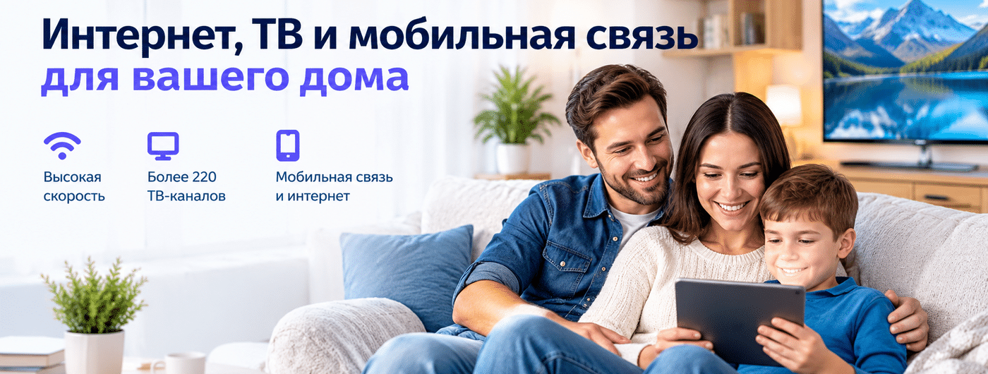 Ростелеком интернет и тв с сотовой связью